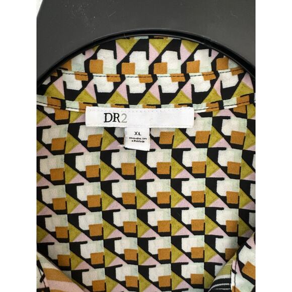 DR2 Daniel Rainn Abstract Hipster Button Shirt XL Retro - Picture 5 of 10